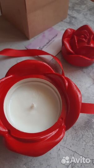 Аромасвеча Роза шкатулка