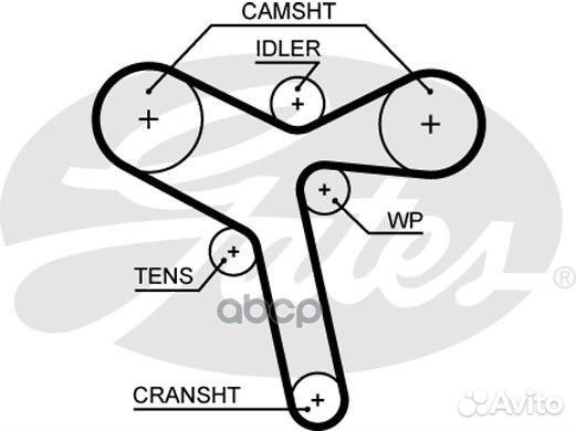 Ремень грм mitsubishi challenger II/outlander X
