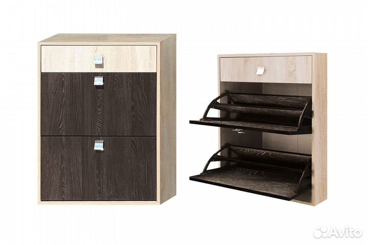 Тумба с обувницей тб-02 Монако сонома/кантербери