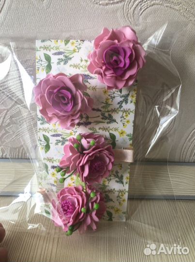 Набор заколочек для волос Розочки