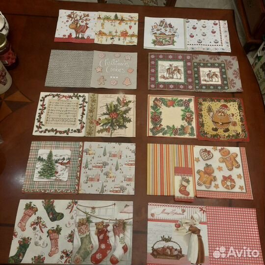 Новогодние салфетки для декупажа
