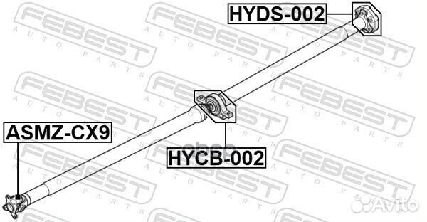 Подшипник подвесной карданного вала hycb-002 HY