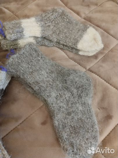 Шерстяные носки вязаные детские