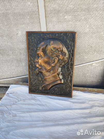 Чеканка панно, ваза подсвечник СССР