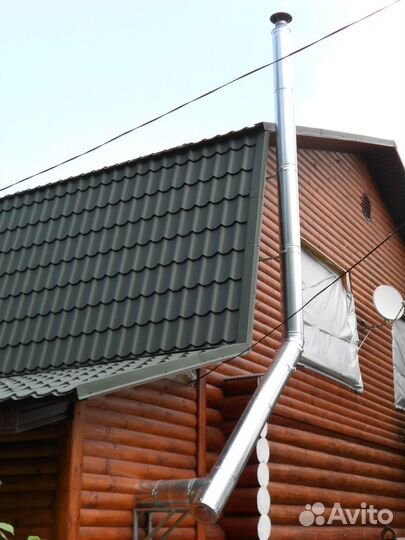 Монтаж дымохода для котла