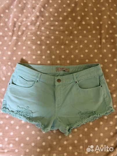 Женские джинсовые шорты zara 38 р-р