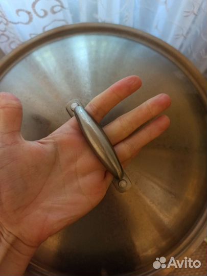 Крышка из нержавейки для кастрюли