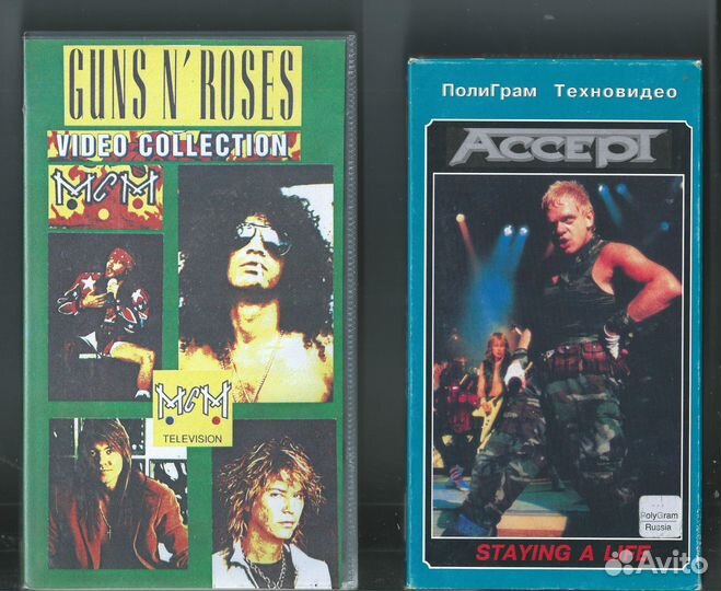Видеокассеты vhs Рок концерты