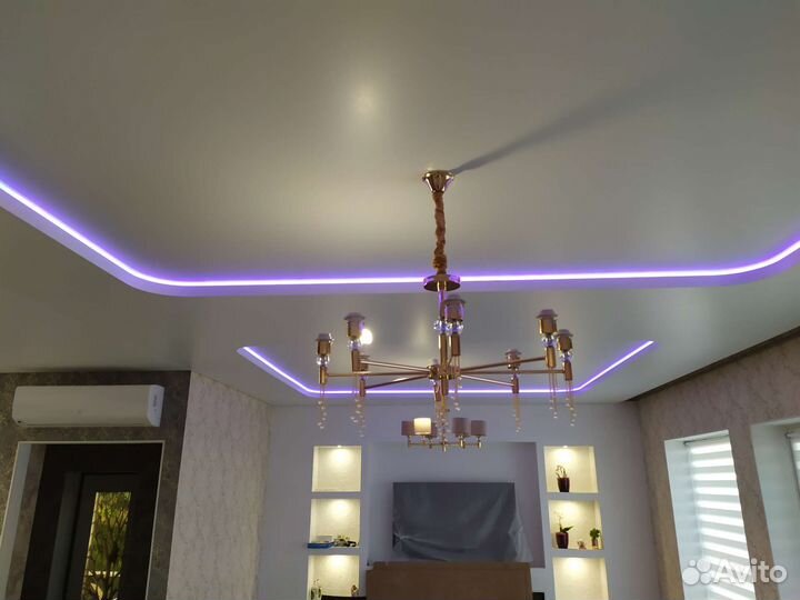 Натяжные потолки монтаж