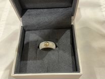 Керамическое золотое кольцо с бриллиантом соколов