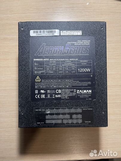 Блок питания zalman ZM1200-ARX Platin (ZM1200-ARX)