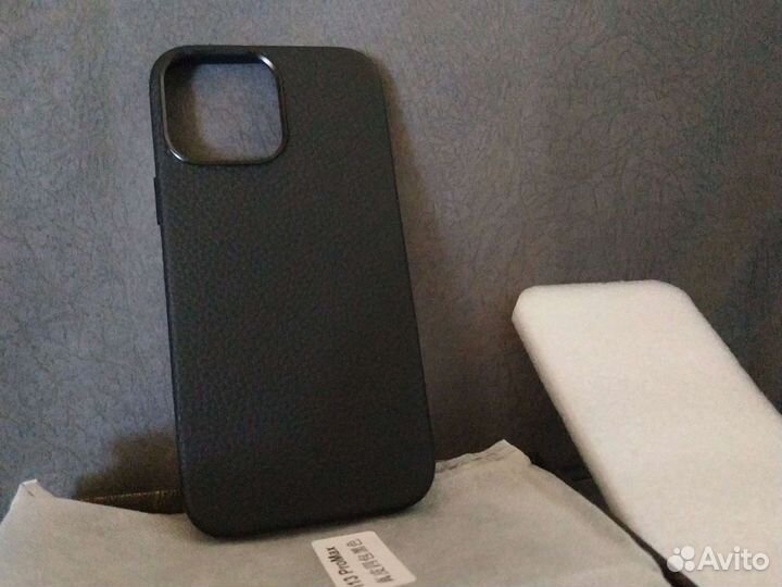 Чехол на iPhone 13 pro max из на натуральной кожи