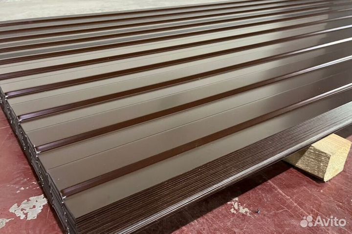 Профлист для забора С8 шоколад (0.35) пф4900