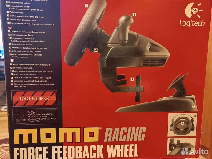 Игровой руль logitech momo racing