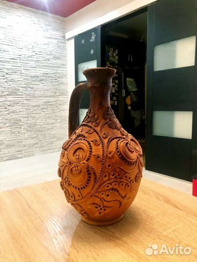 Кувшин красная глина