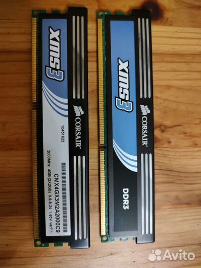 Оперативная память Corsair ddr3 2x2 (2000Mhz)