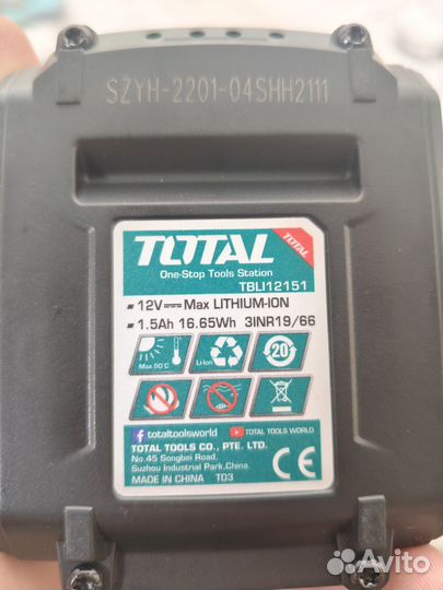 Новая Дрель-Шуруповерт Total Tidli1222