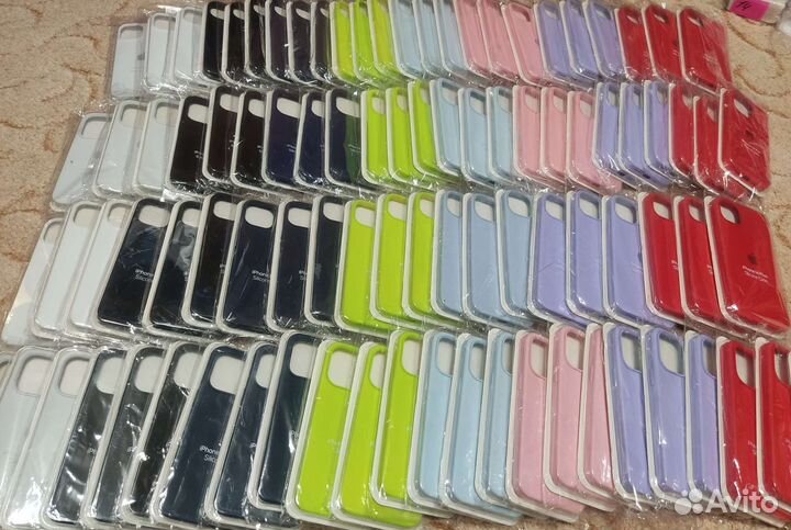 Чехлы Silicone Case и Alcantara на все iPhone