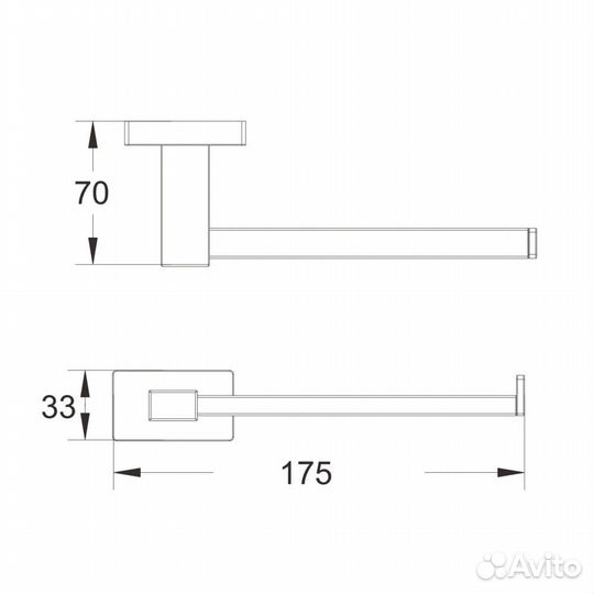 Держатель для туалетной бумаги belz B90303-2