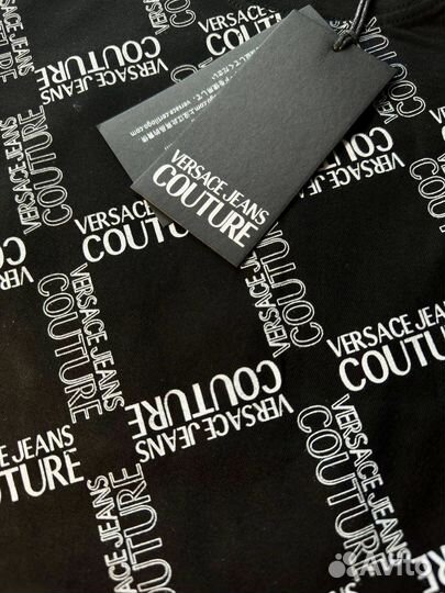 Мужская футболка Versace черная Турция