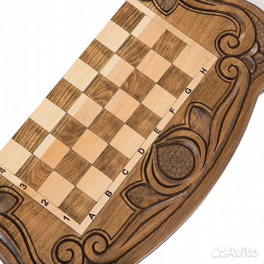 Шахматы и нарды резные Маркем 48 х 48 см бук Армения 62603