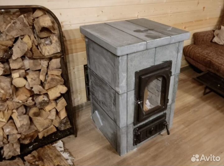 Печь из вулканического камня