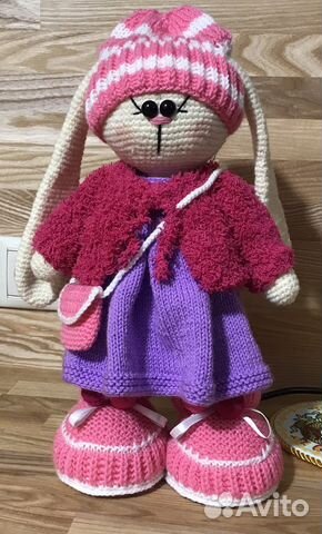 Заяц вязаный