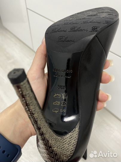 Туфли лодочки натуральная кожа 38