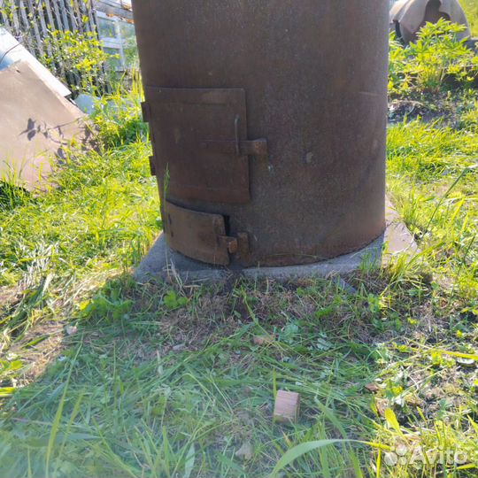 Печь для бани из трубы,в эксплуатации не была
