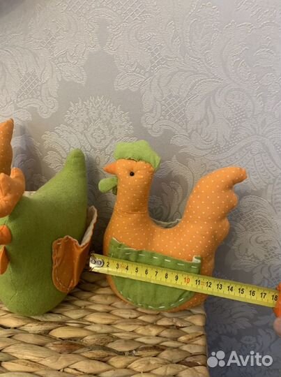 Декоративные интерьерные пасхальные курочки