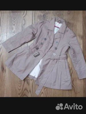 Плащ тренч для девочки