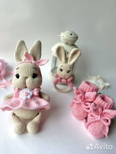 Заяц вязаный амигуруми ручной работы