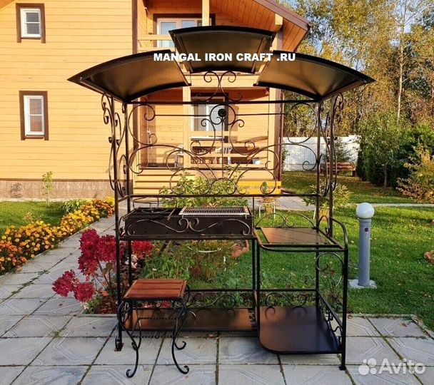 Мангал с крышей