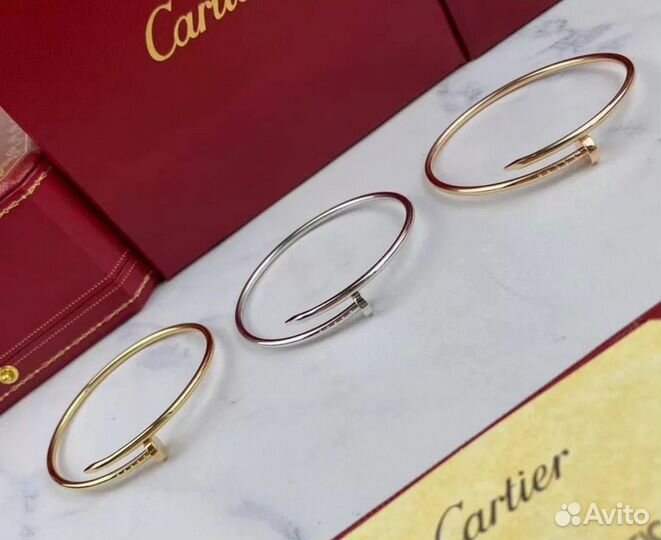 Браслет гвоздь Cartier just un clou тонкий