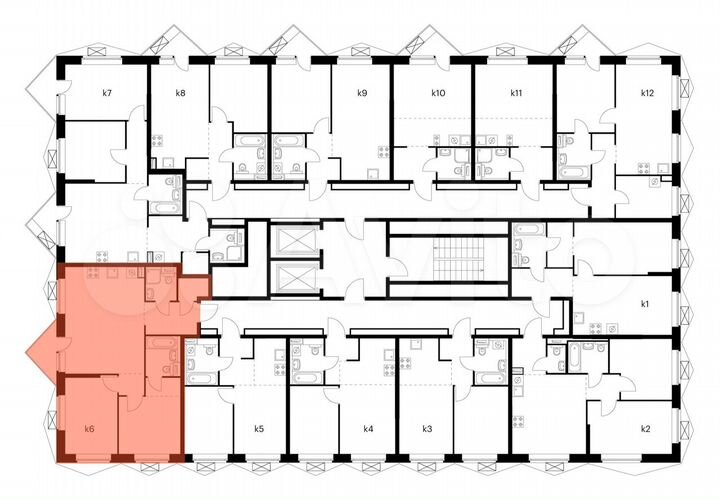 2-к. квартира, 62,8 м², 9/20 эт.