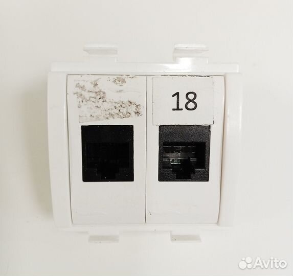 Двойная модульная розетка RJ45