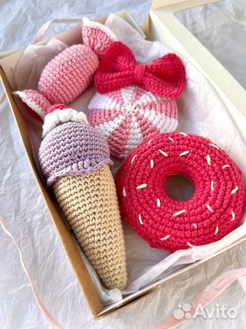 Набор вязаных игрушек для малышки