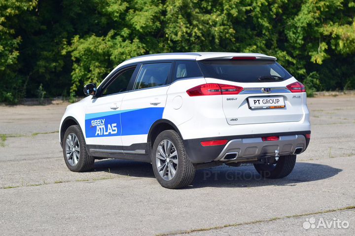 Фаркоп /съемный квадрат/ Geely Atlas с 2018