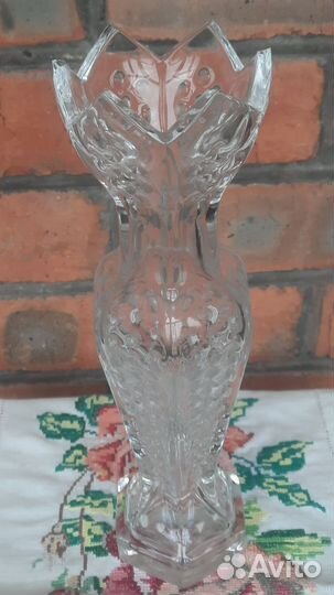 Ваза толстое стекло. СССР