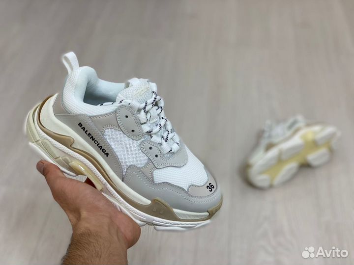 Кроссовки Balenciaga Triple-S White (36-45)