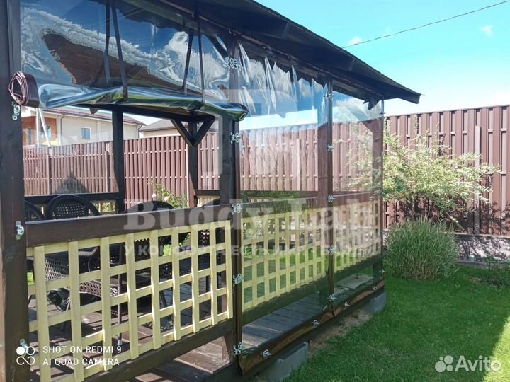 Мягкие пвх окна на беседку