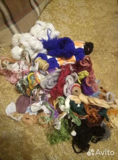 Нитки мулине шерсть