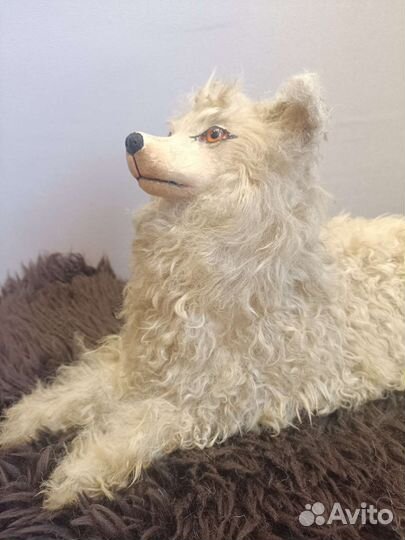 Антикварная французская пижамная собака Лу-лу Шпиц