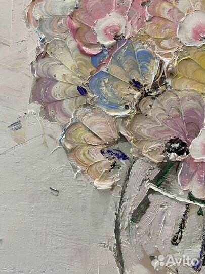 Картина маслом на холсте цветы