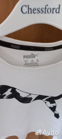 Футболка детская белая puma р.128
