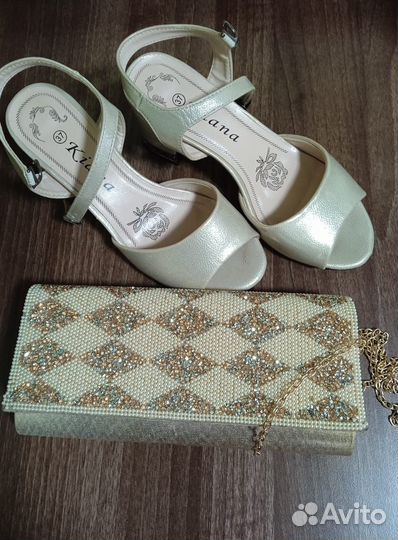 Босоножки женские, клатч