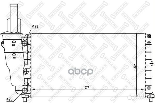 10-25084-SX радиатор системы охлаждения Fiat P