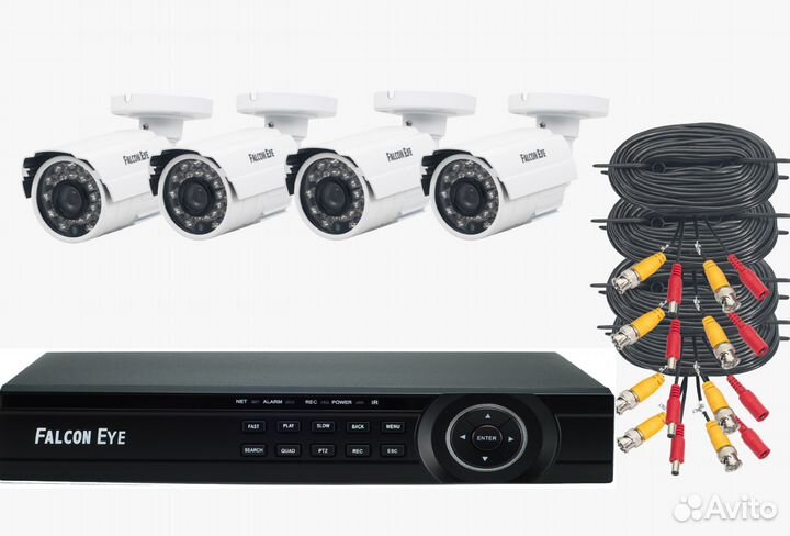 Комплекты видеонаблюдения на 1, 4, 8, 16, 32 камер