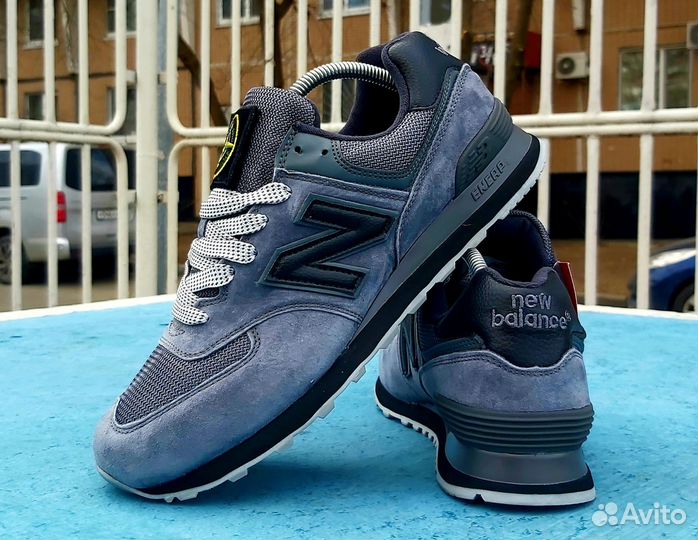 Кроссовки New Balance 574 stone island