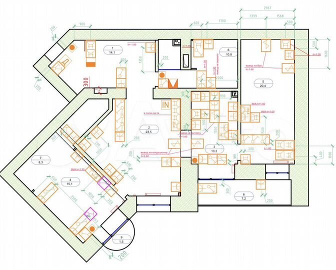 3-к. квартира, 101,6 м², 8/12 эт.